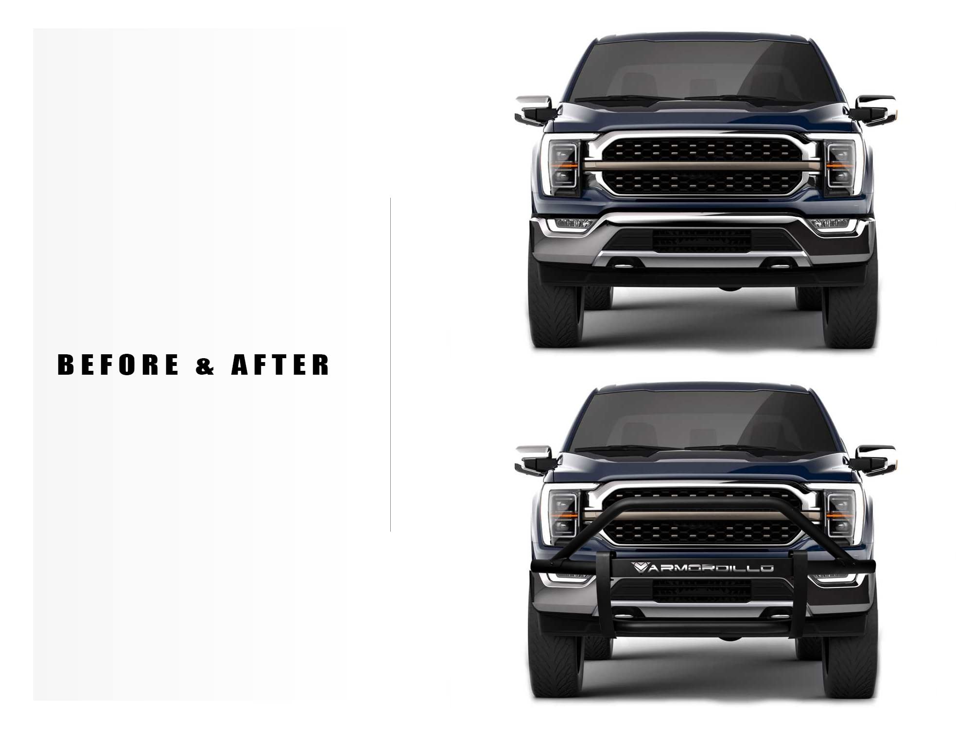 Armordillo 2019-2021 Ram 1500 AR Pre-Runner Guard - Matte Black