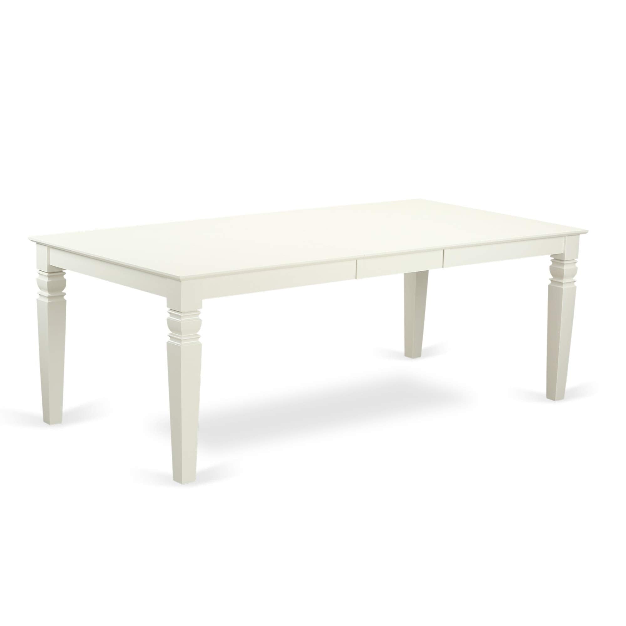5  PC  Kitchen  Table  set  with  a  Table  and  4  Dining  Chairs  in  Linen  White