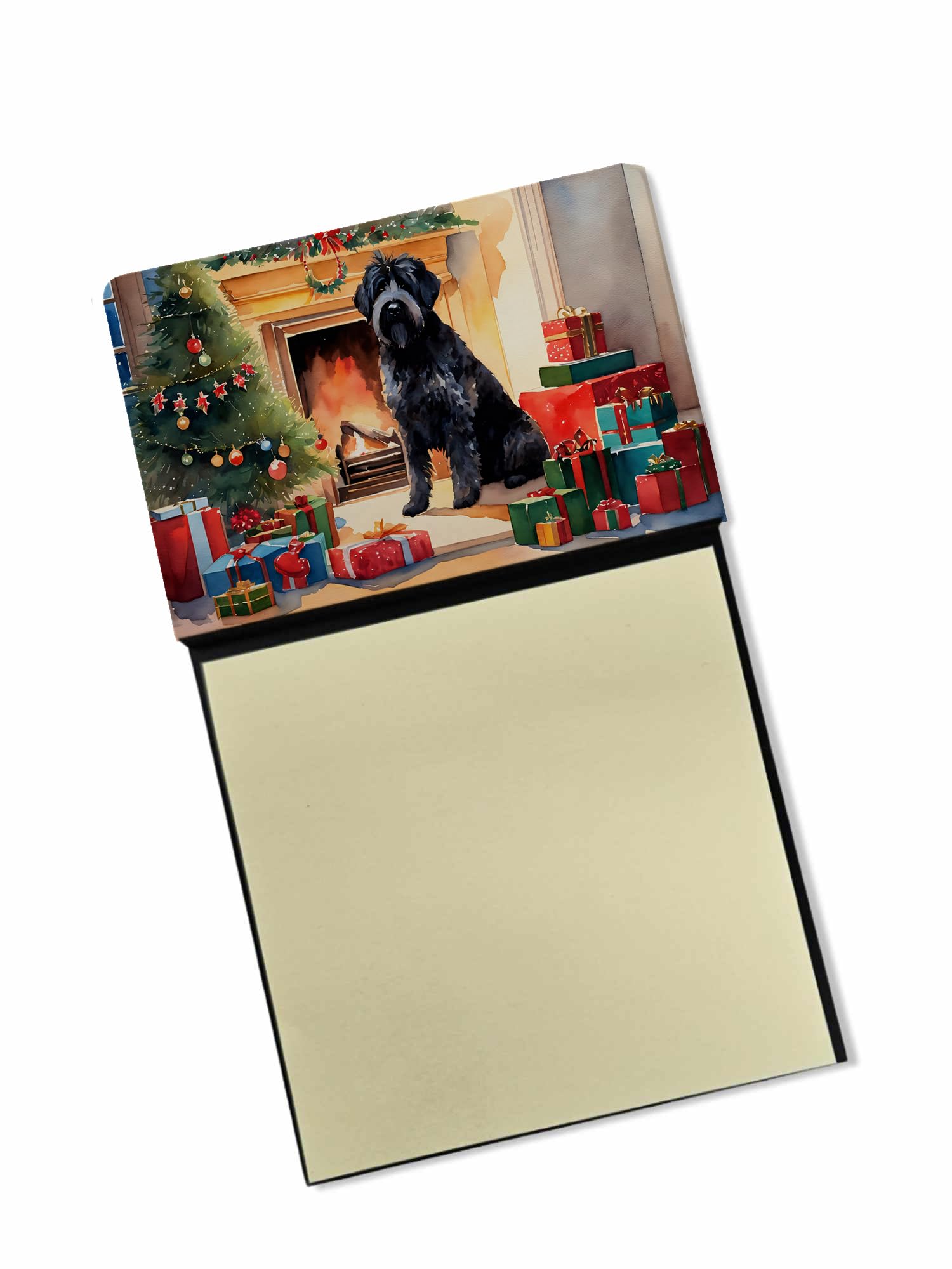 Bouvier Des Flandres Cozy Christmas Sticky Note Holder