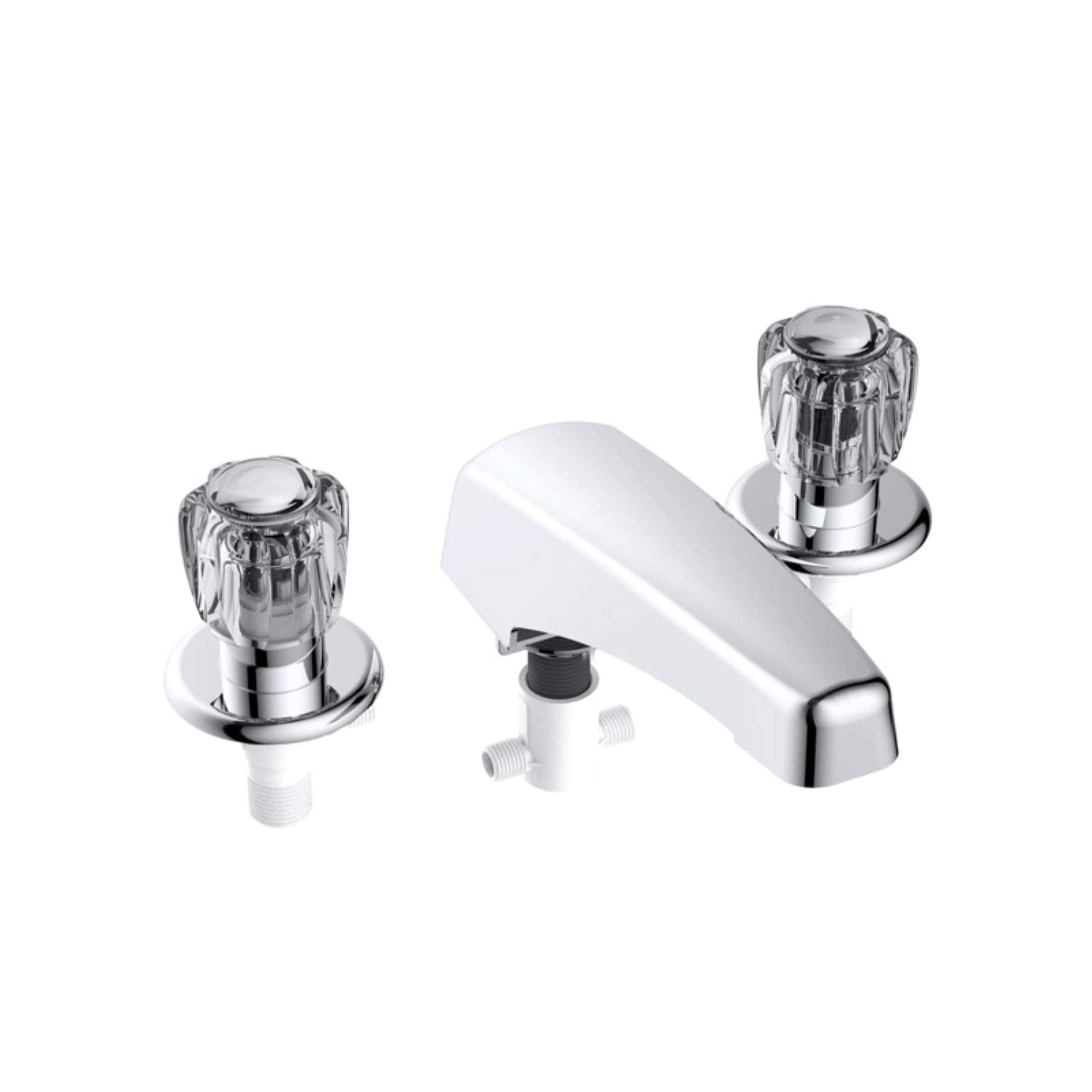 Home Plus Classic 2 Handle Tub Faucet Chrome Metal / Plastic