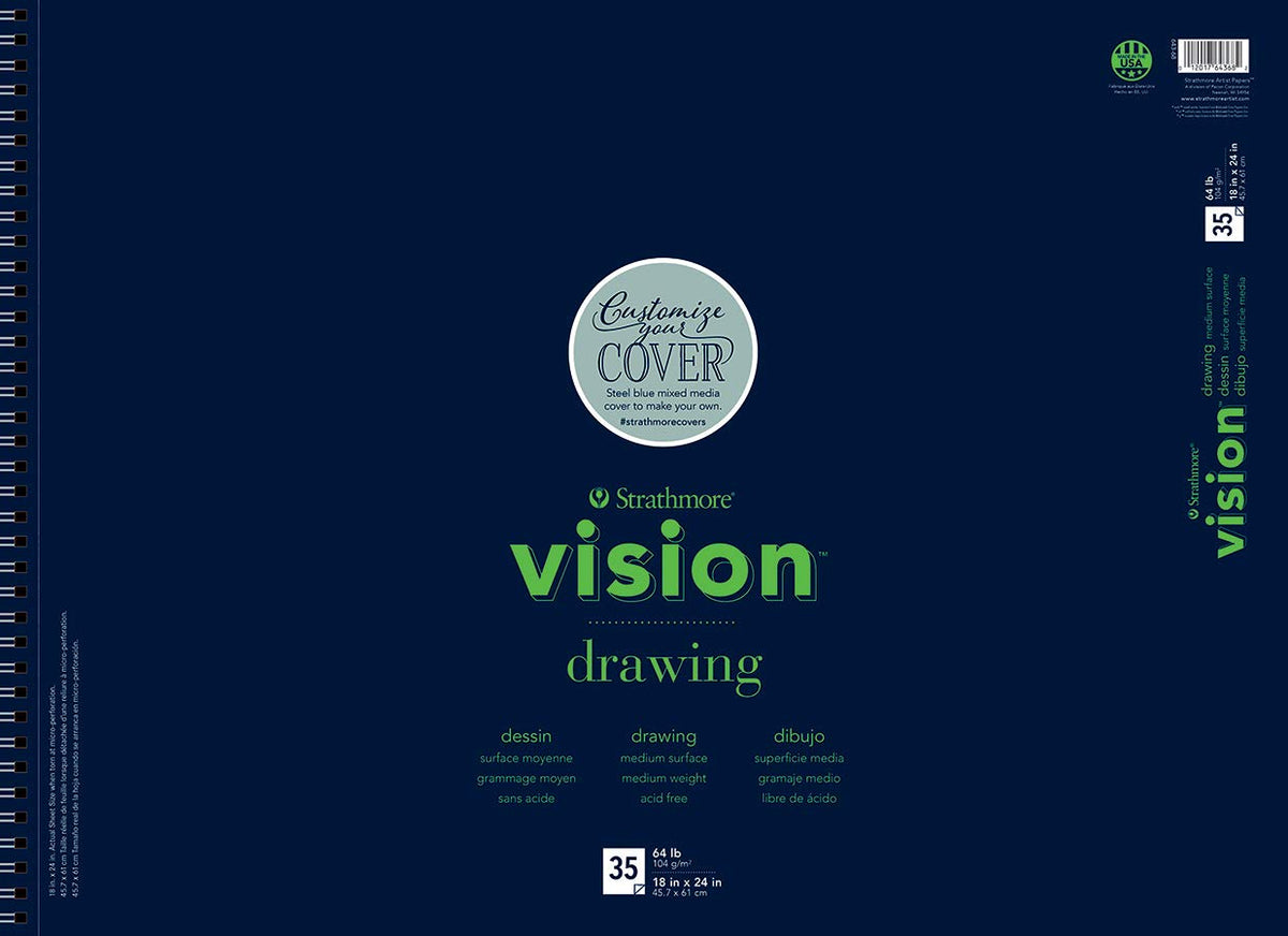 Strathmore (643-68 Vision Drawing Pad, 18 X 24, 35 Sheets
