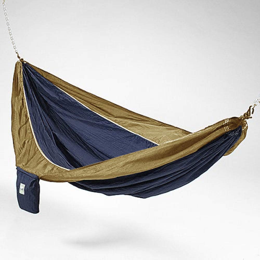 Blue And Brown Hammaka Parachute Silk Hammock