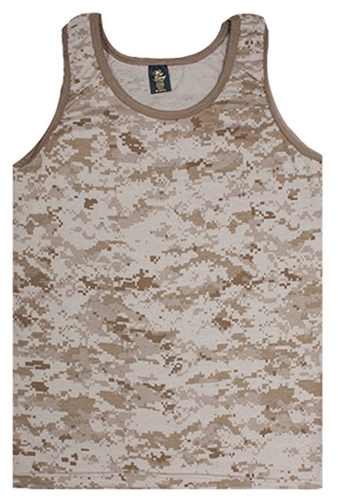 Mens Tank Top Digital Desert Large