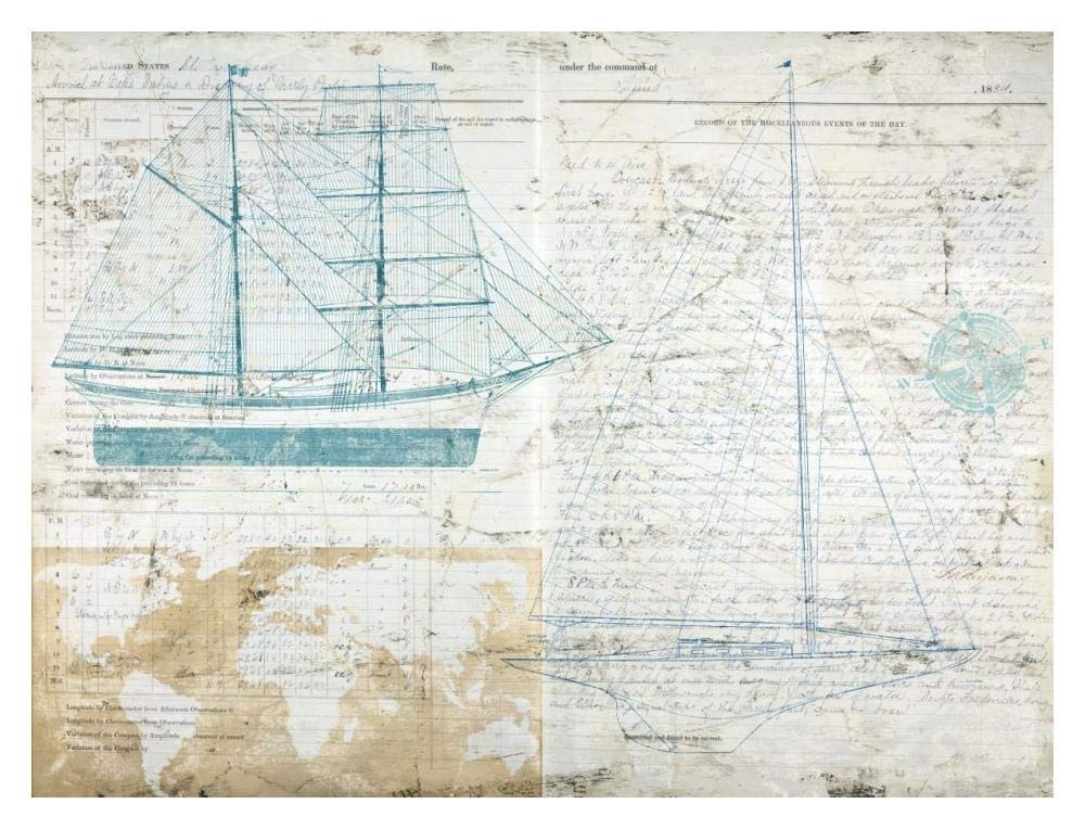 Classic Sailing-Paper Art-18x14”
