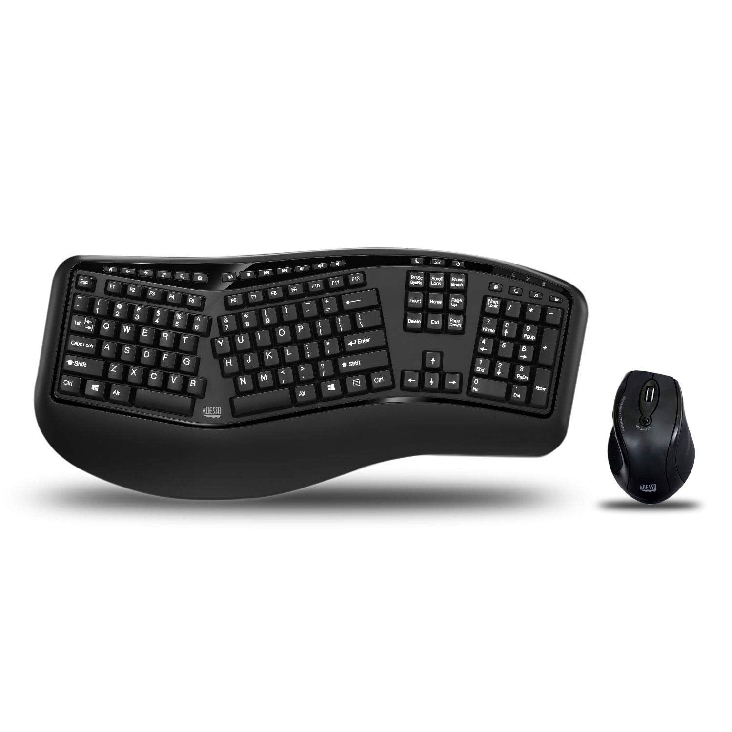 WRLS ERGO KEYBOARD & MOUSE 20 INTERNET/MM HOT KEYS & LASER MSE