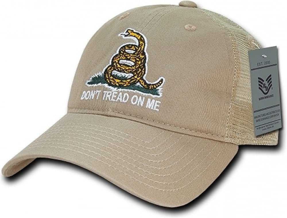 Relaxed Trucker USA, Gadsden Flag, Khaki