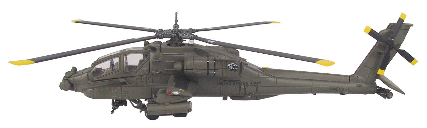 Boeing AH-64 Apache Attack Helicopter Olive Drab United States Army ?Military Mission? Series 1/55 Diecast Model by New Ray