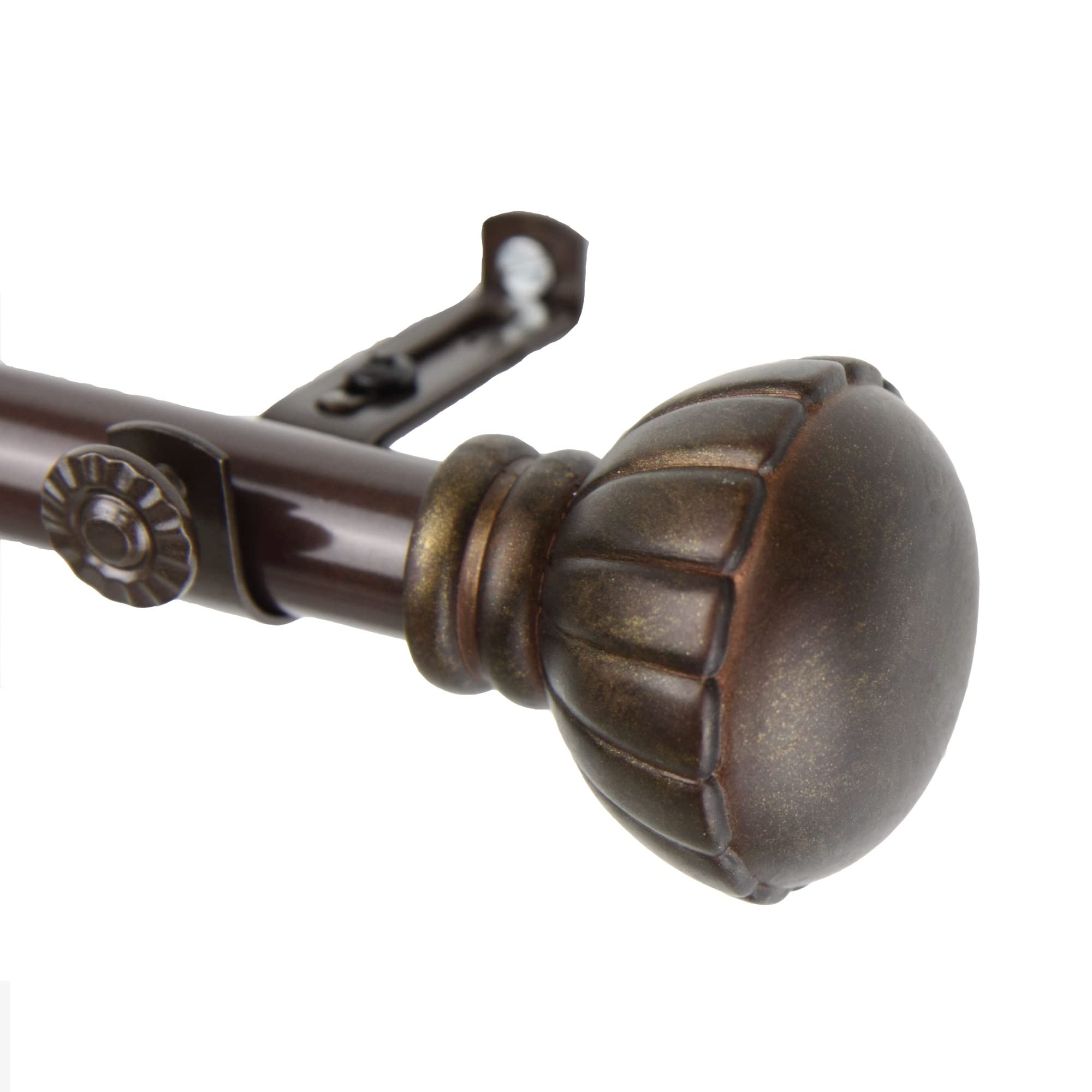 Yulania Curtain Rod 3/4 inch dia. 28-48 - Cocoa