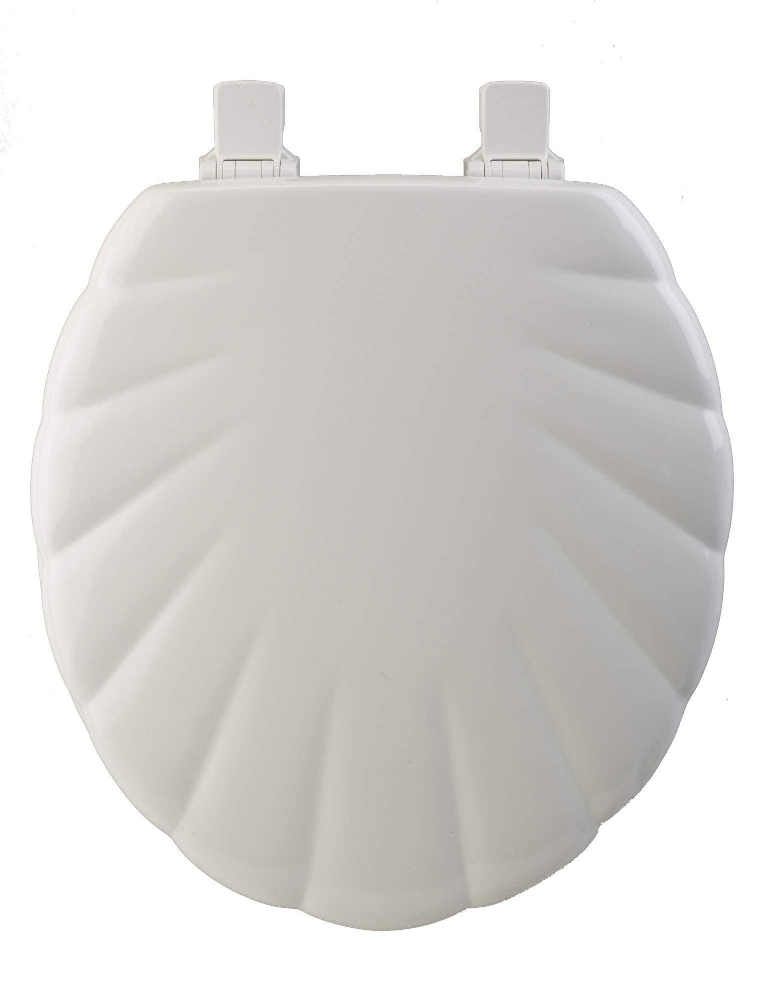 Bemis Mfg Designer Sculptured Round Shell Wood Toilet Seat