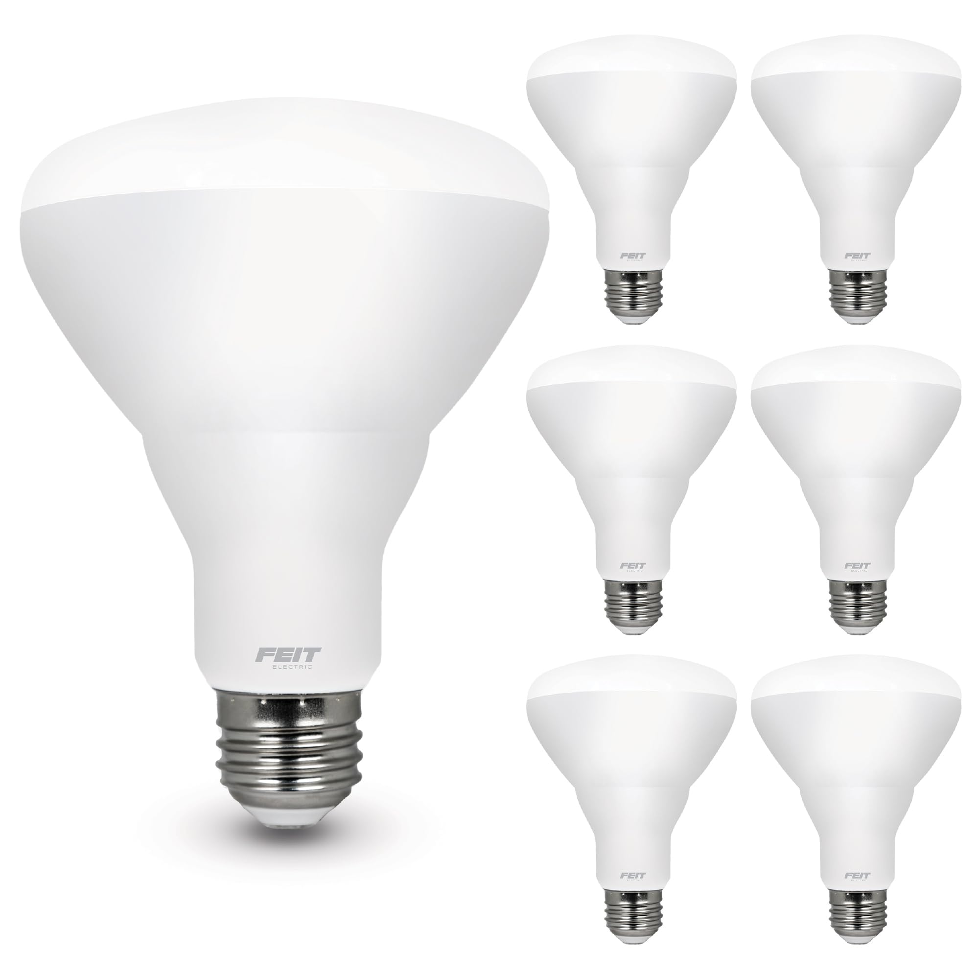 Feit BR30 E26 (Medium) LED Bulb Daylight 100 Watt Equivalence 6 pk