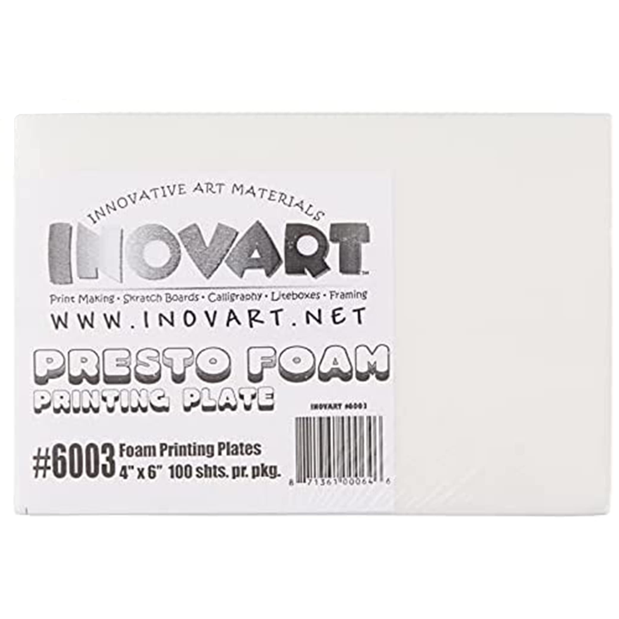 Inovart Presto Foam Printing Plates Econo Pack, 4'X6', 100 Sheets