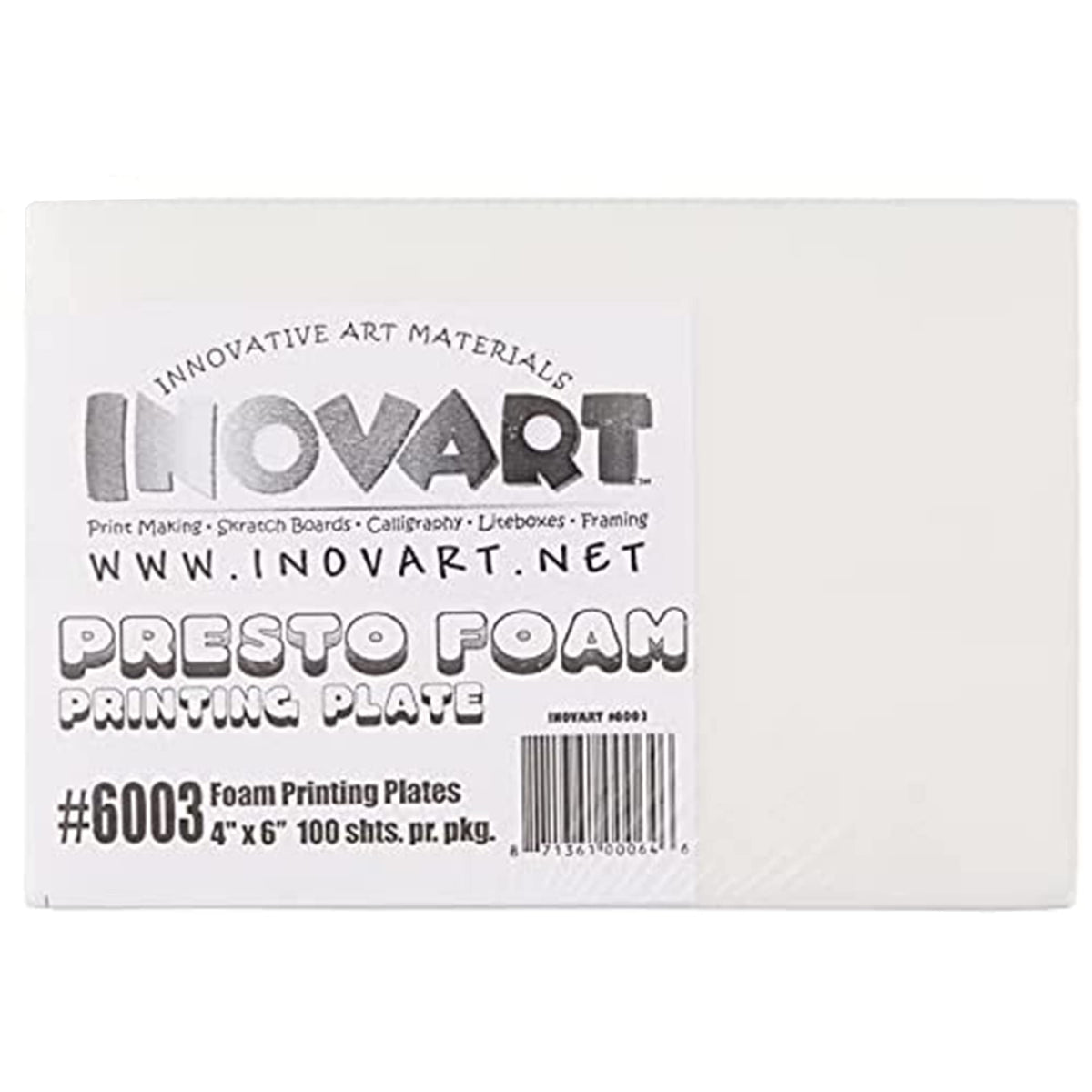 Inovart Presto Foam Printing Plates Econo Pack, 4'X6', 100 Sheets