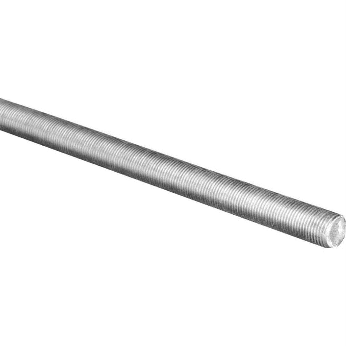 Hillman 12 In. Dia. X 24 In. L Galvanized Steel Threaded Rod