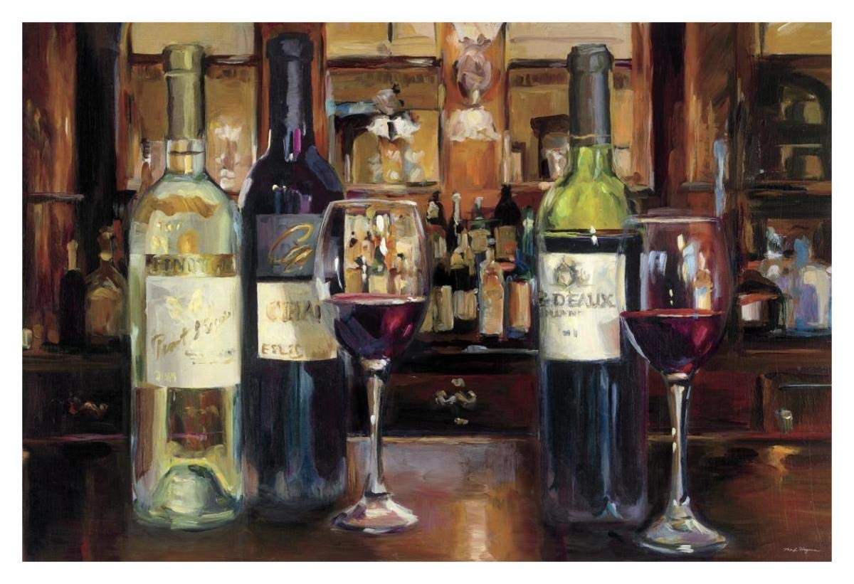 A Reflection of Wine -Paper Art-20x14”