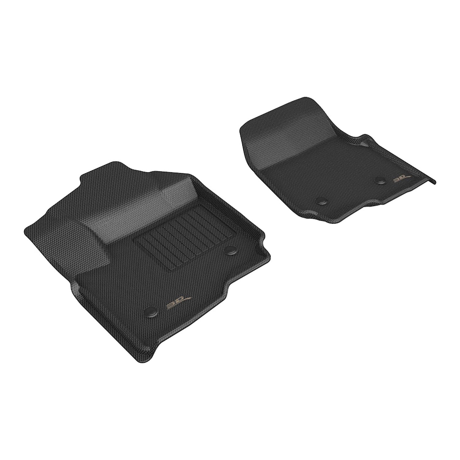 3D MAXpider Compatible with FORD F-250 / 350 / 450 SUPERCAB / CREW CAB 2017-2026 KAGU BLACK R1 (VINYL FLOORS)