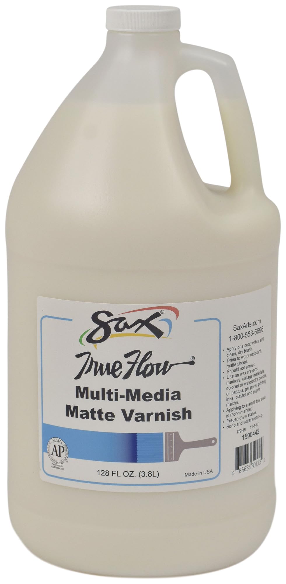 Sax Multi-Media Varnish, Matte Finish, 1 Gallon