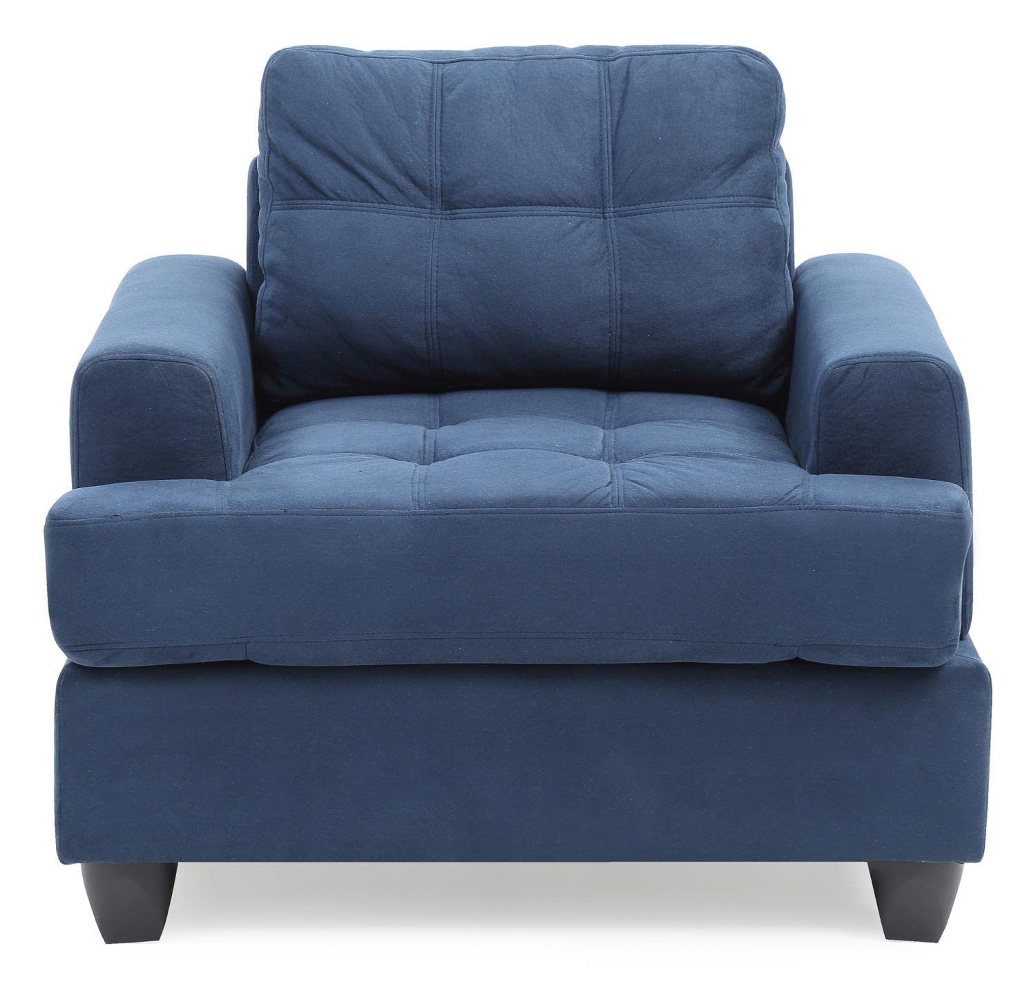 Sandridge Navy Blue Upholstered Accent Chair
