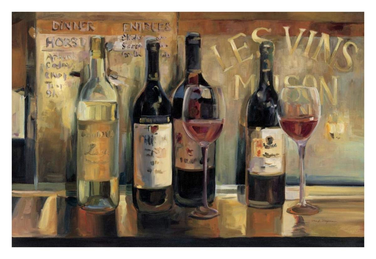 Les Vins Maison Crop -Paper Art-32x22”
