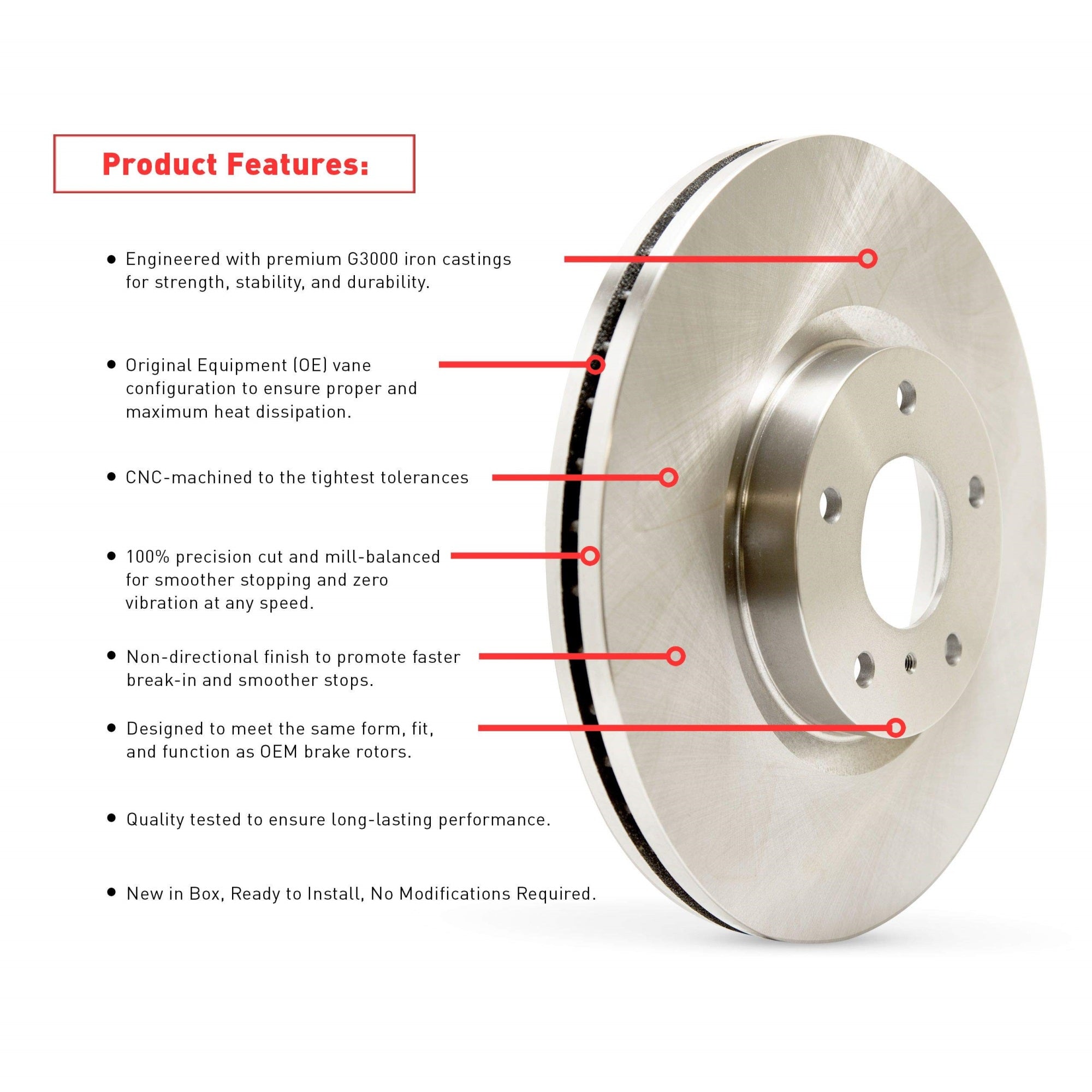 Brake Rotor - Drilled 620-02035D