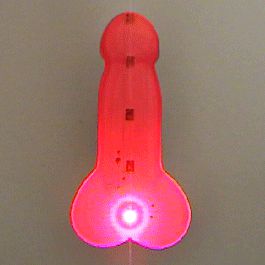 Blinky Dinky Flashing Body Light Lapel Pins