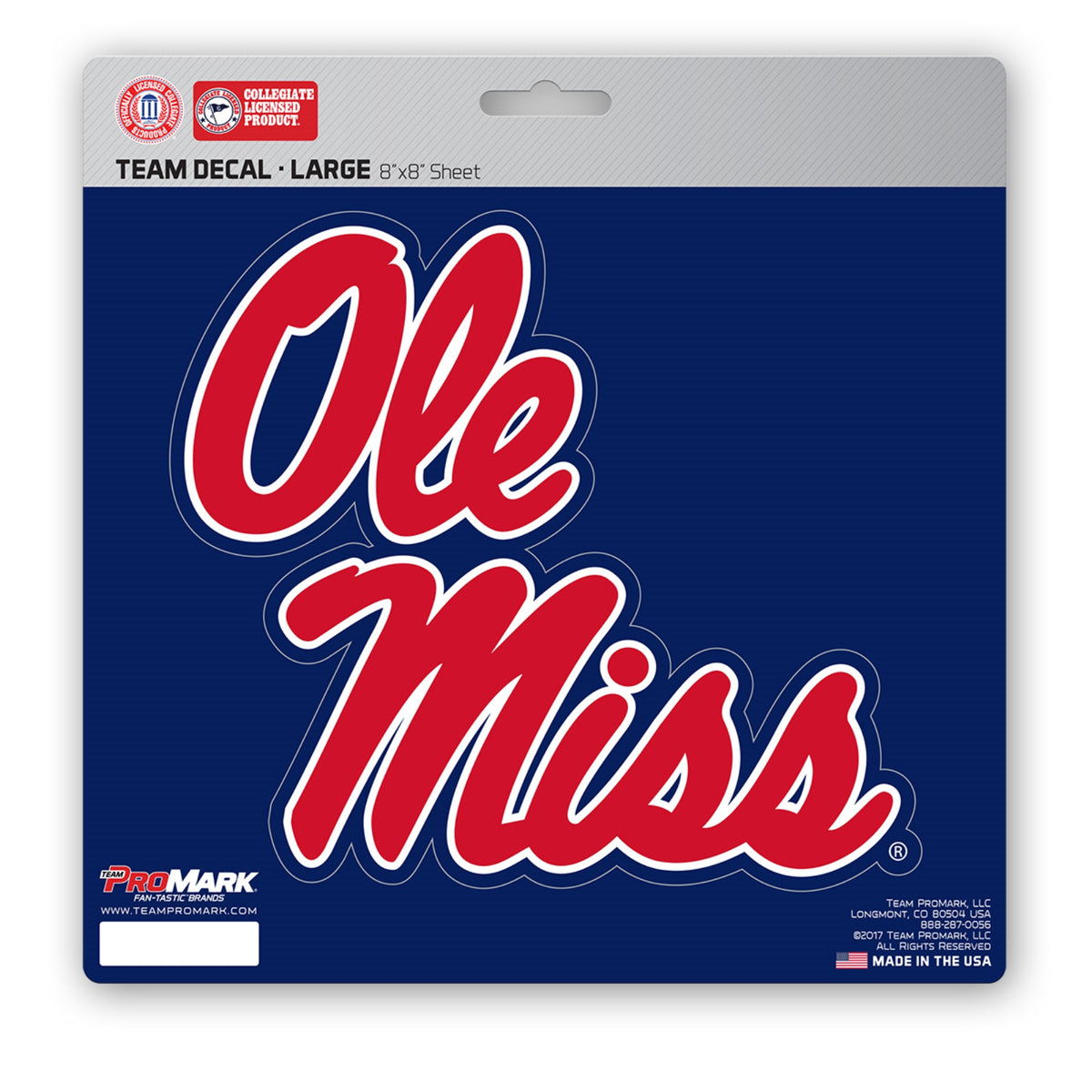Fanmats, University Of Mississippi (Ole Miss) Large Decal
