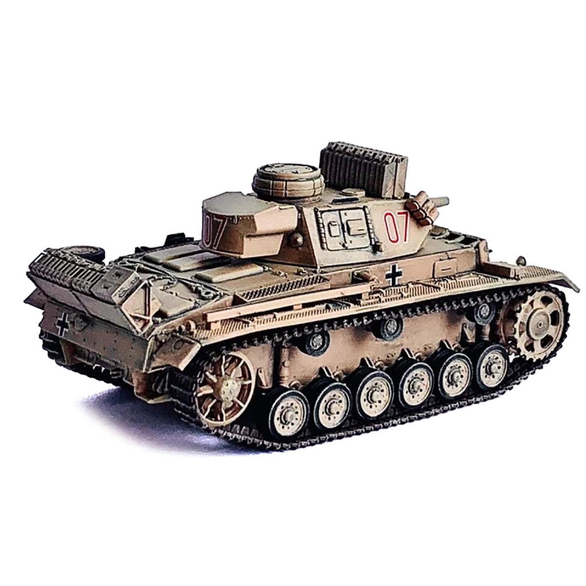 Germany Pz.Kpfw.Iii Ausf.N Dak Tank #07 'S.Pz.Abt.501 Tunisia' (1942/43) 'Neo Dragon Armor' Series 1/72 Plastic Model By Dragon Models