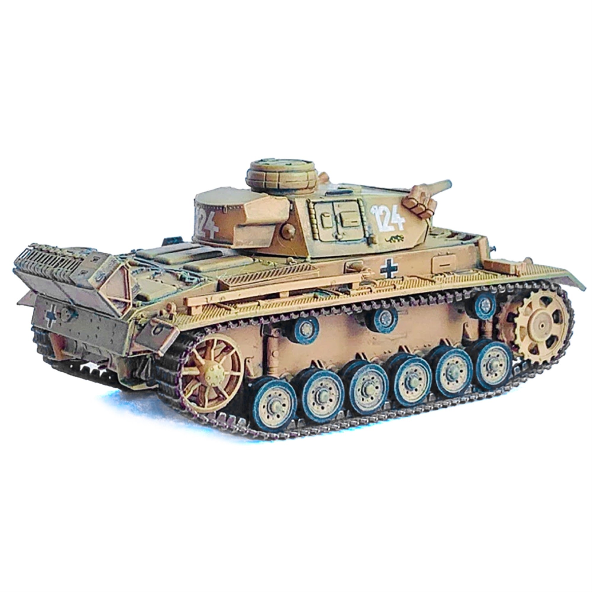 Germany Pz.Kpfw.Iii Ausf.N Dak Tank #124 'S.Pz.Abt.501 Tunisia Tiger Insignia' (1942/43) 'Neo Dragon Armor' Series 1/72 Plastic Model By Dragon Models