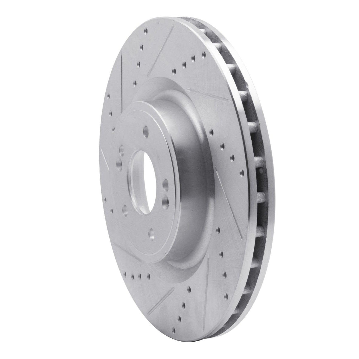 Brake Rotor - Drilled And Slotted - Silver 631-21038L