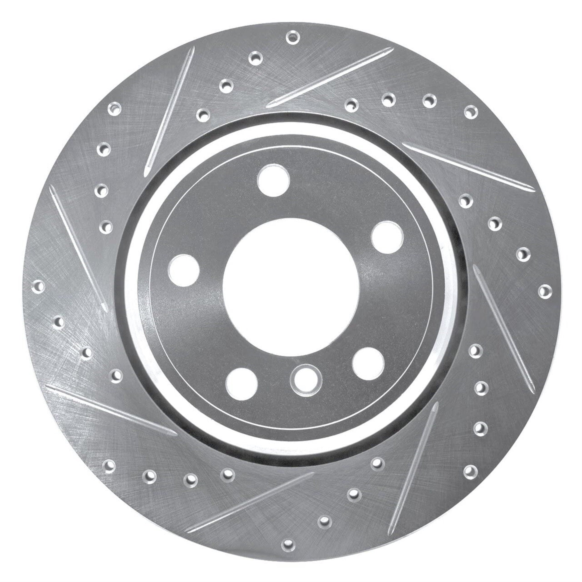 Brake Rotor - Drilled and Slotted - Silver 631-31138L