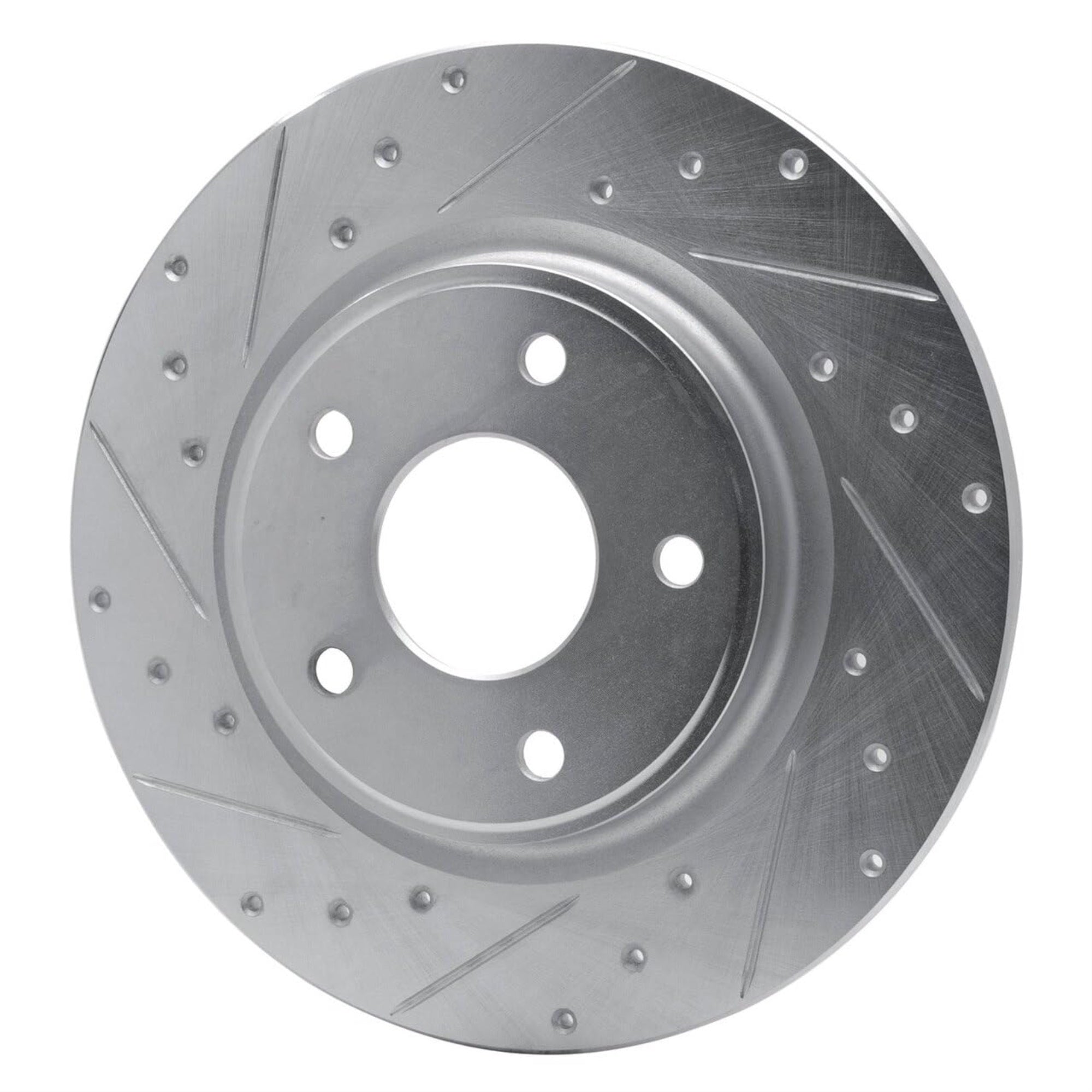 Brake Rotor - Drilled and Slotted - Silver 631-39030L