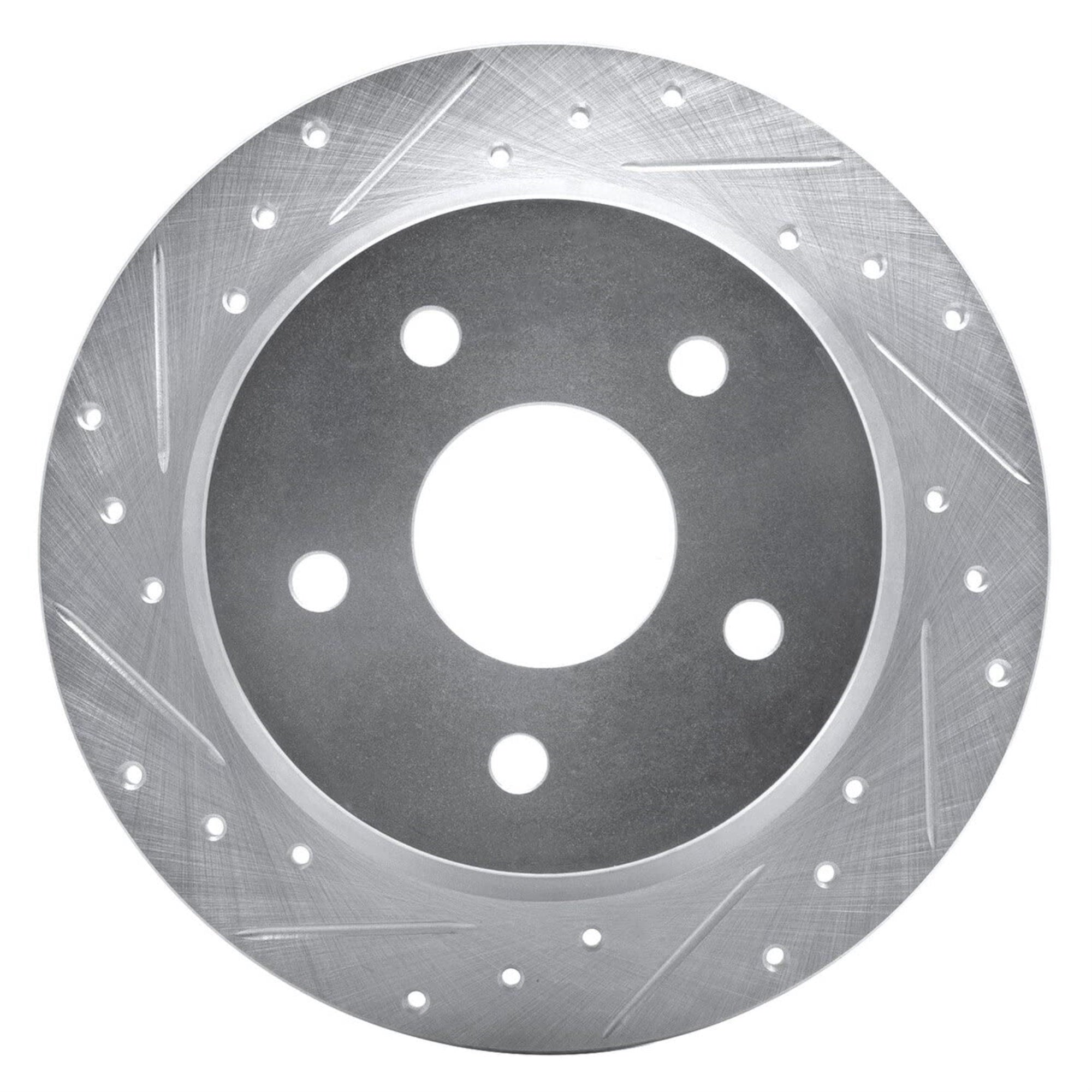 Brake Rotor - Drilled And Slotted - Silver 631-42025L