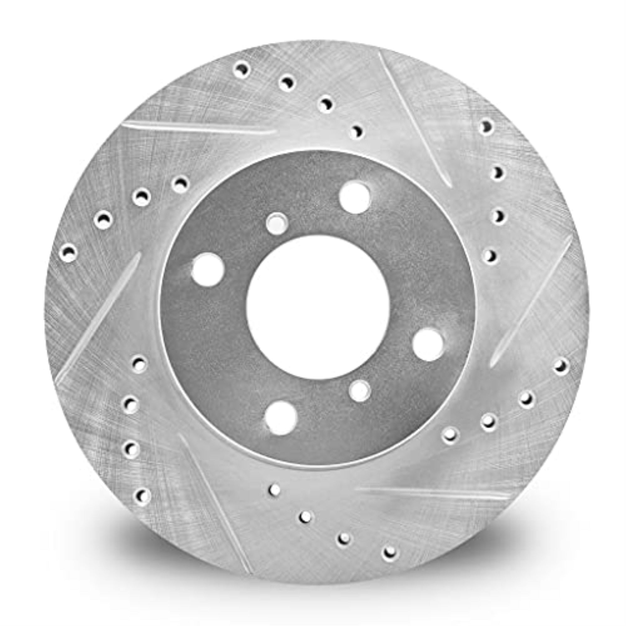 Brake Rotor - Drilled And Slotted - Silver 631-45022L