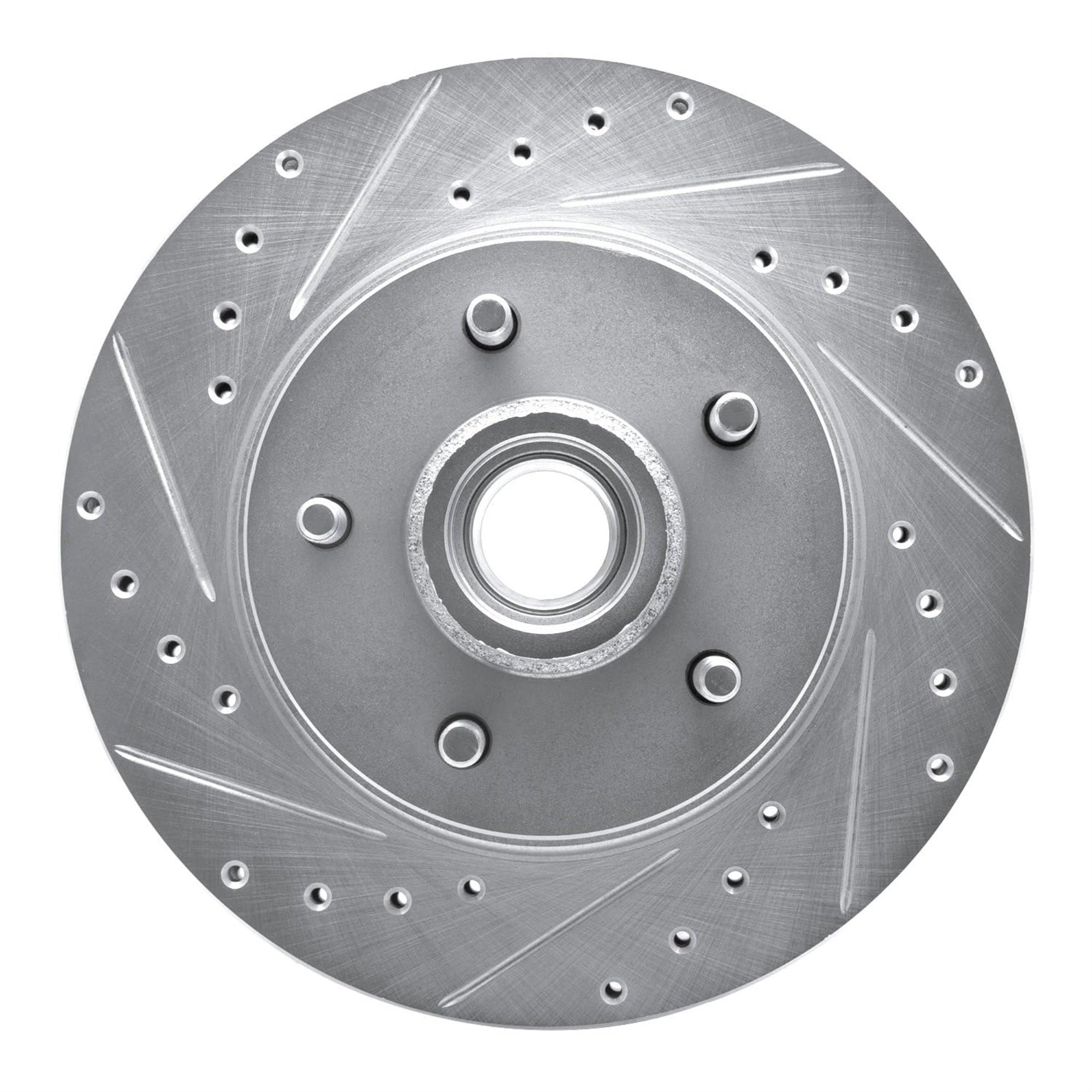 Brake Rotor - Drilled and Slotted - Silver 631-47006L