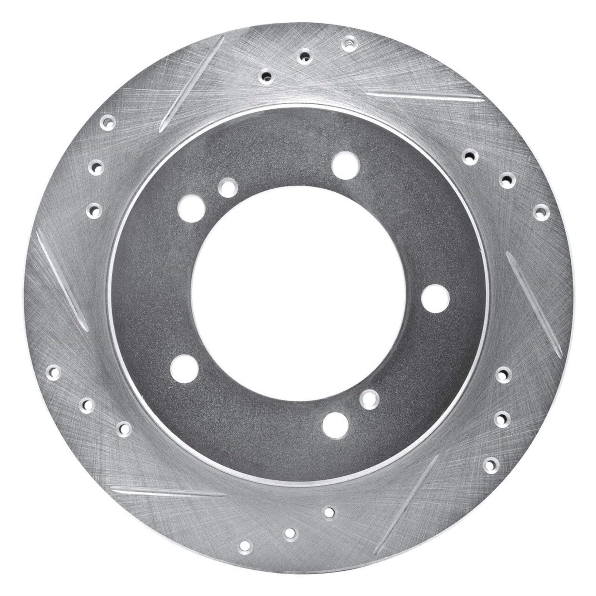 Brake Rotor - Drilled and Slotted - Silver 631-47060L