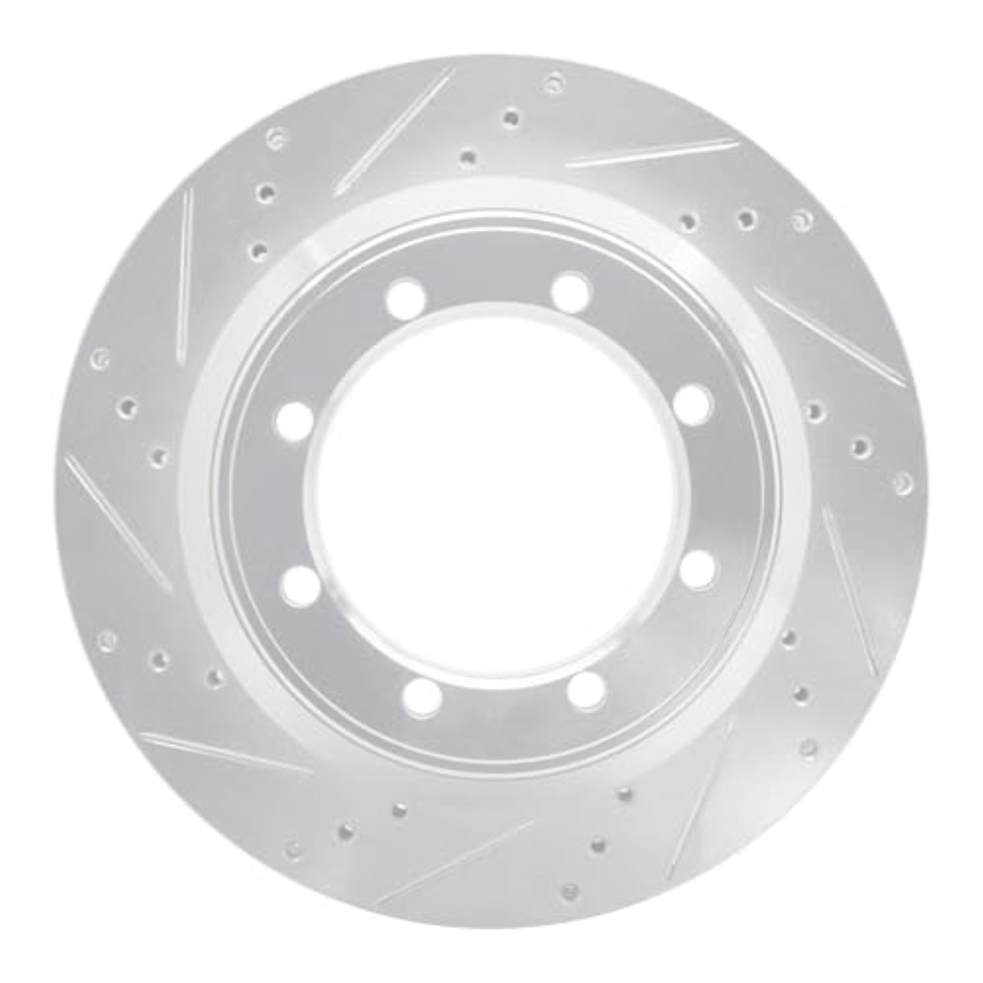 Brake Rotor - Drilled And Slotted - Silver 631-54168L