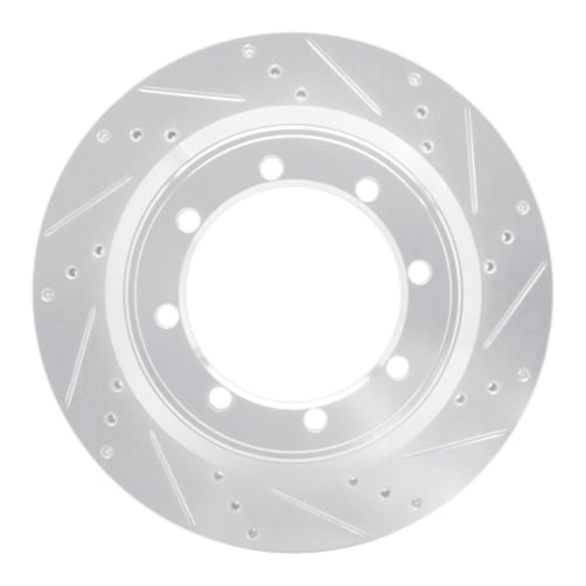 Brake Rotor - Drilled And Slotted - Silver 631-54168R