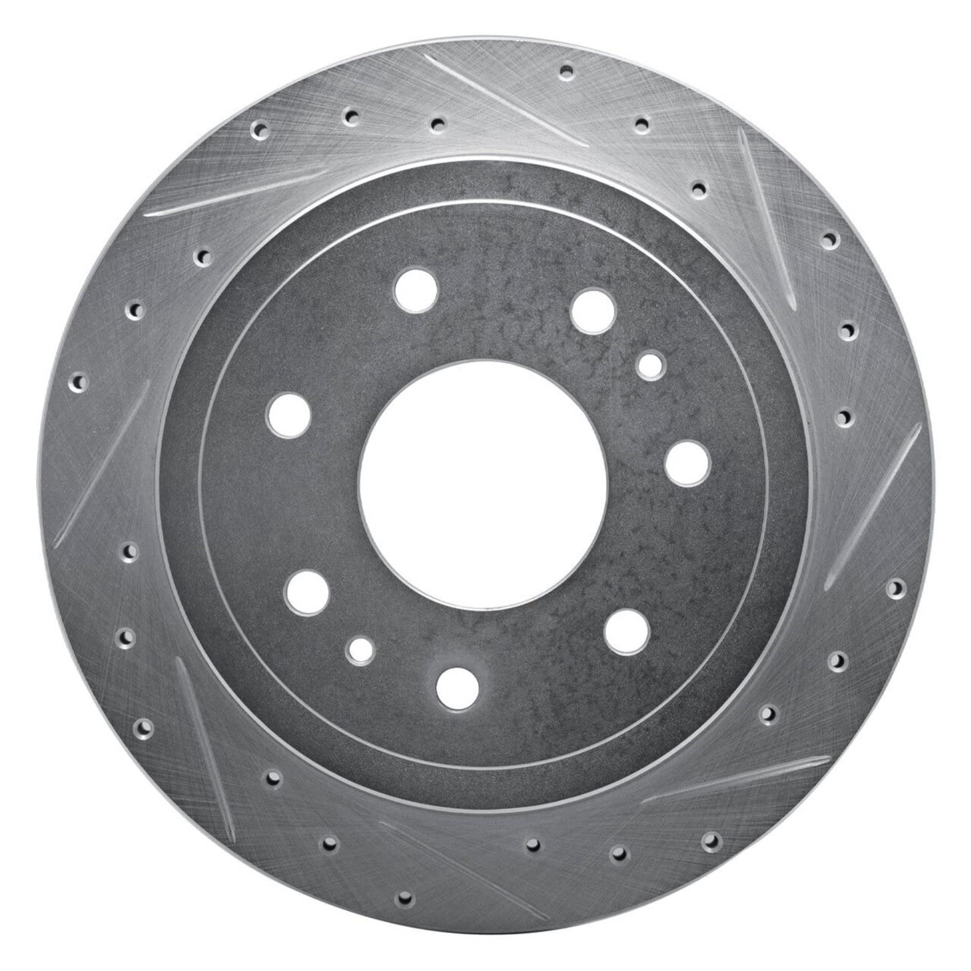Brake Rotor - Drilled And Slotted - Silver 631-54189R