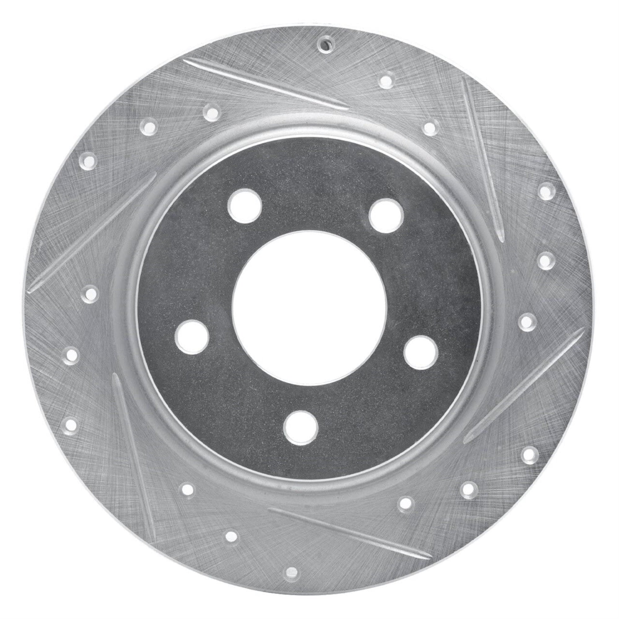 Brake Rotor - Drilled and Slotted - Silver 631-80040R