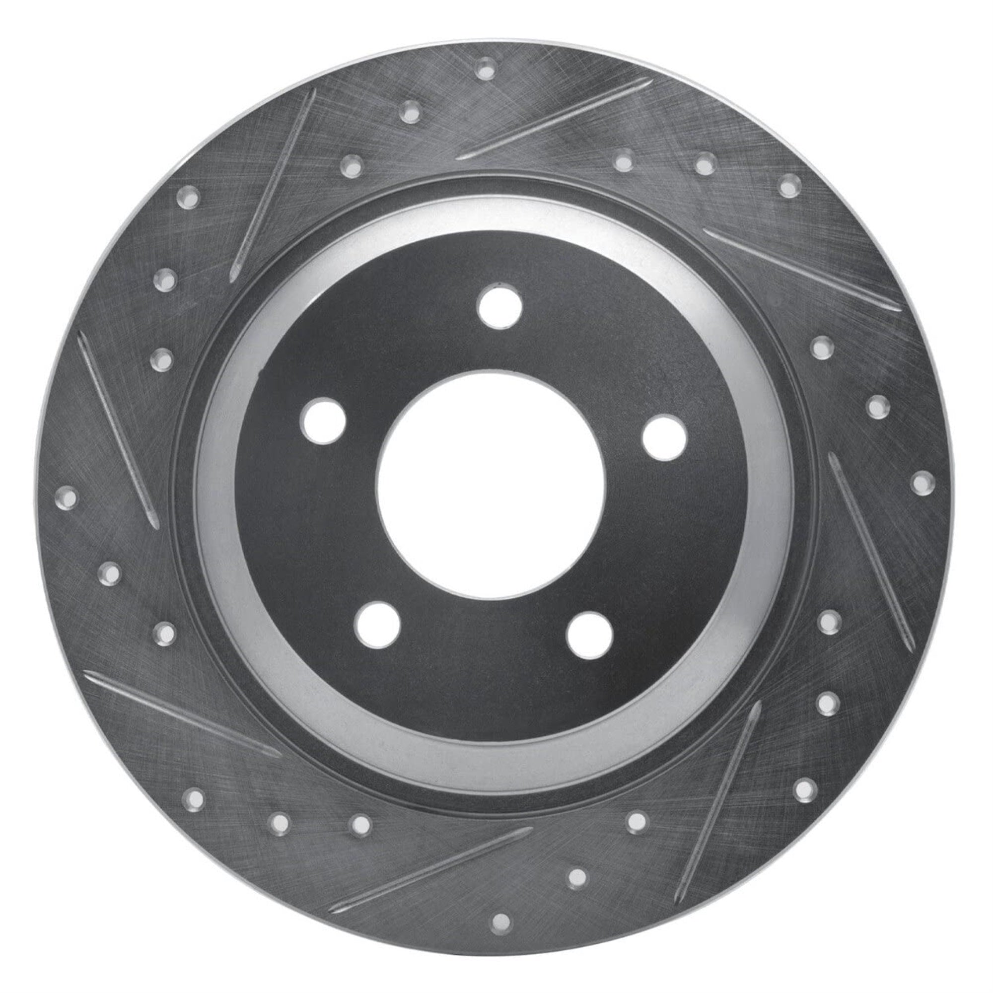 Brake Rotor - Drilled And Slotted - Silver 631-80064L