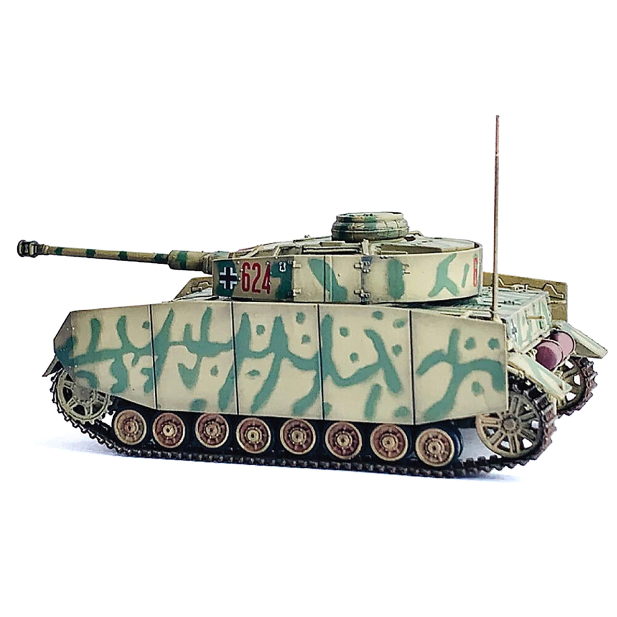 Germany Pz.Kpfw.Iv Ausf.H With Schurzen Tank #624 '3.Pz.Div. Ukraine' (1943) 'Neo Dragon Armor' Series 1/72 Plastic Model By Dragon Models