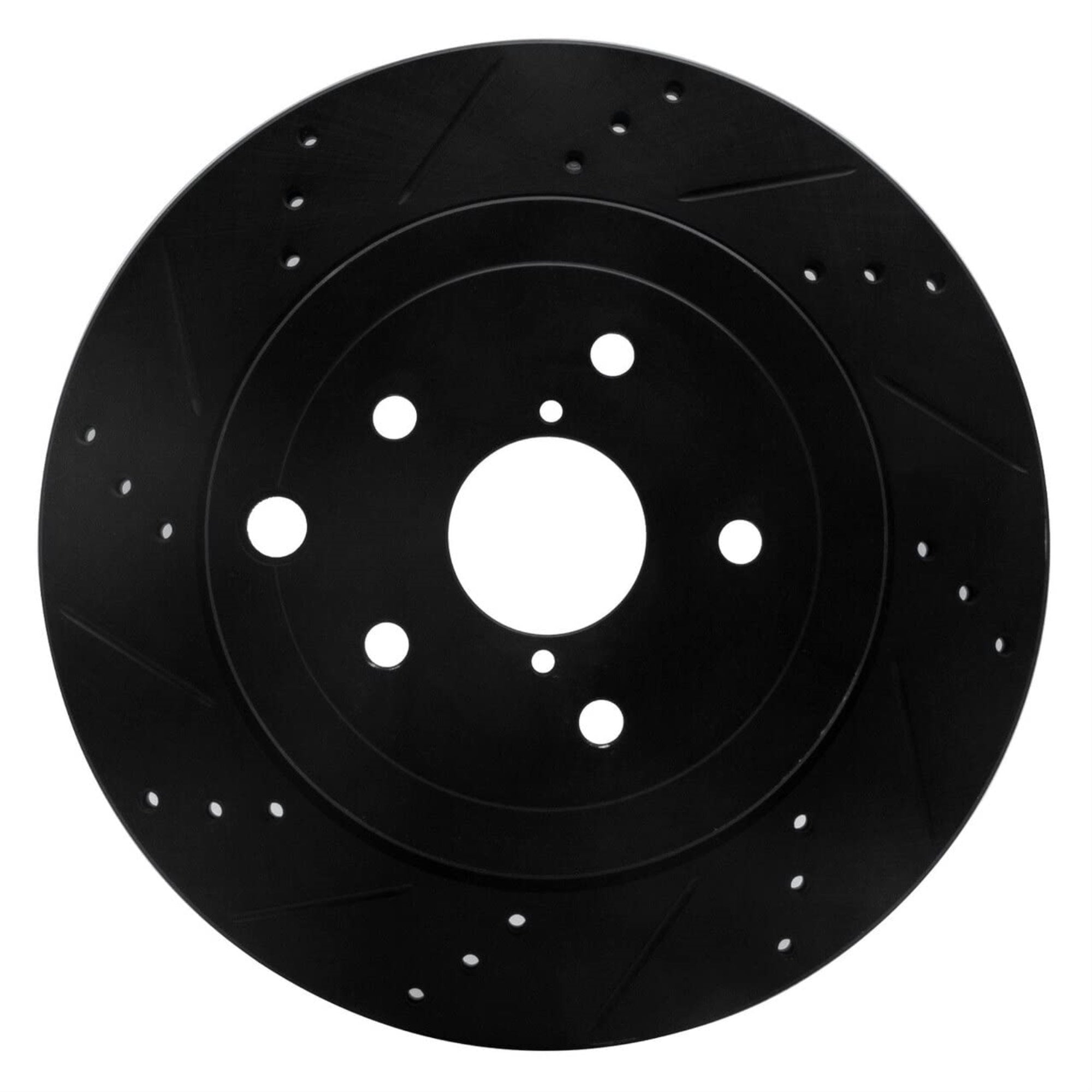 Brake Rotor - Drilled and Slotted - Black 633-13022L