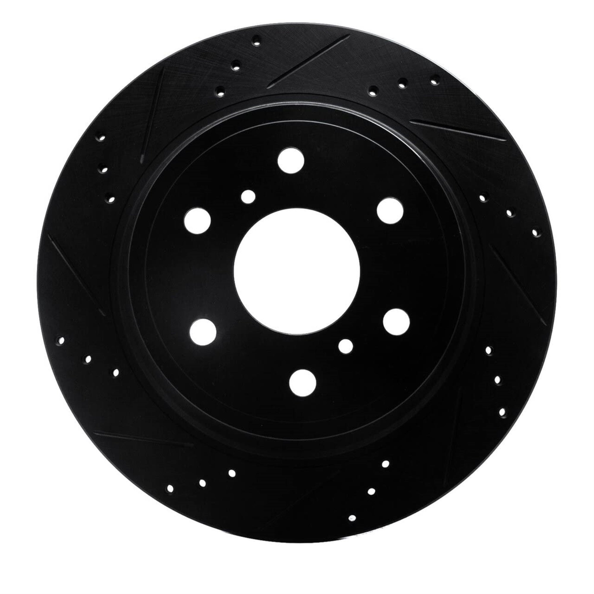 Brake Rotor - Drilled and Slotted - Black 633-48053L