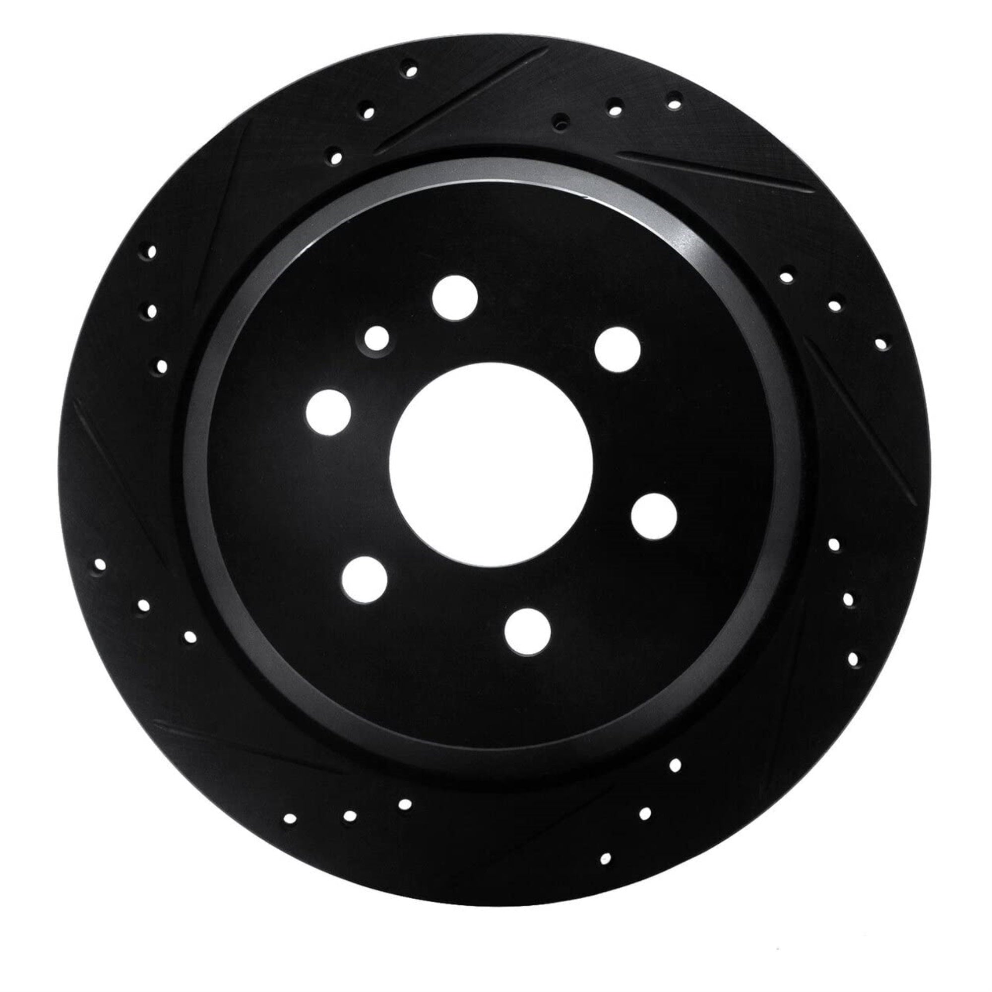 Brake Rotor - Drilled and Slotted - Black 633-48063L