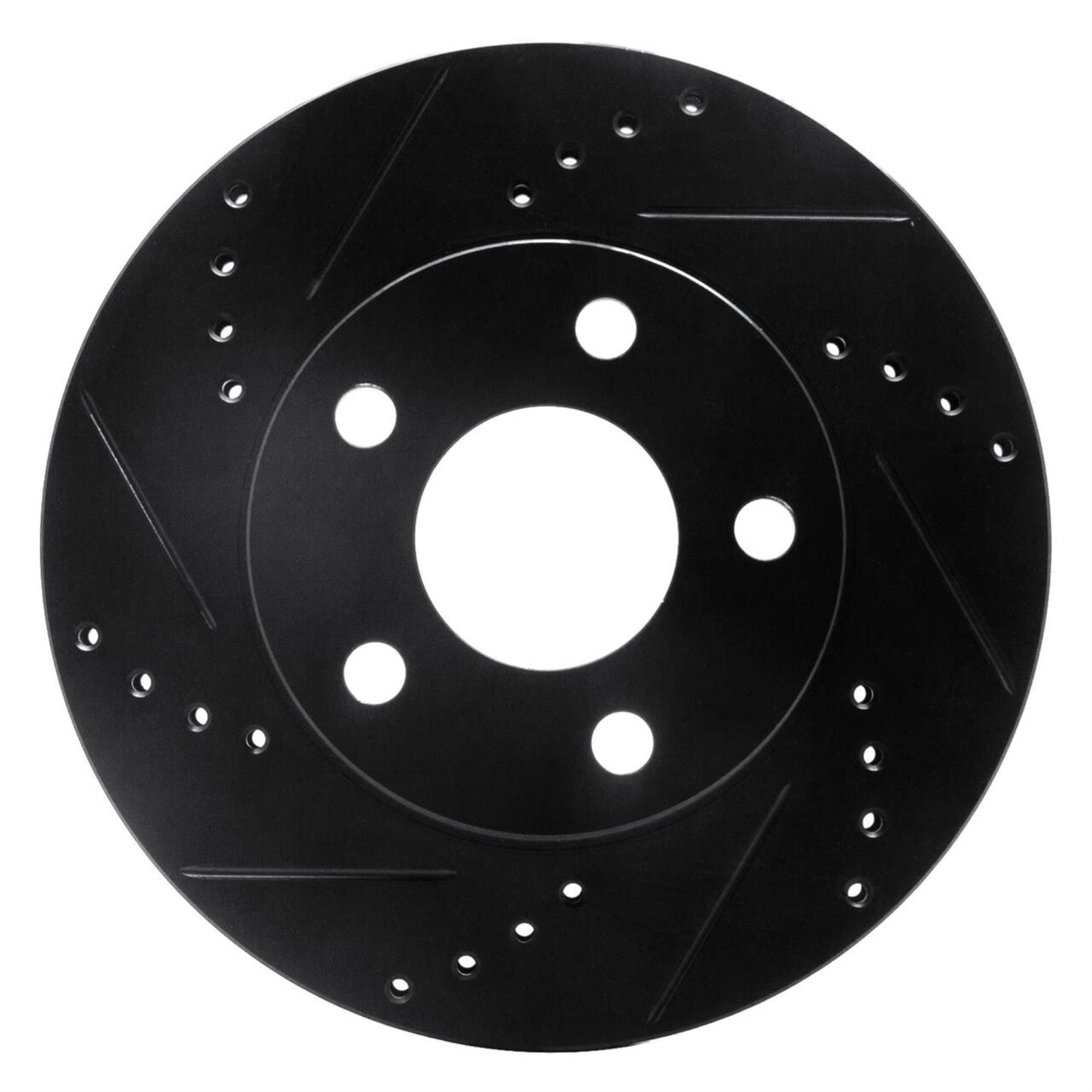 Brake Rotor - Drilled and Slotted - Black 633-52011L