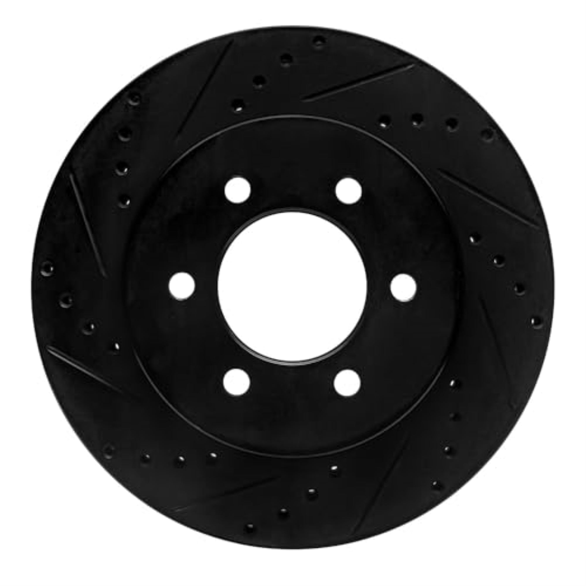 Brake Rotor - Drilled And Slotted - Black 633-54168L