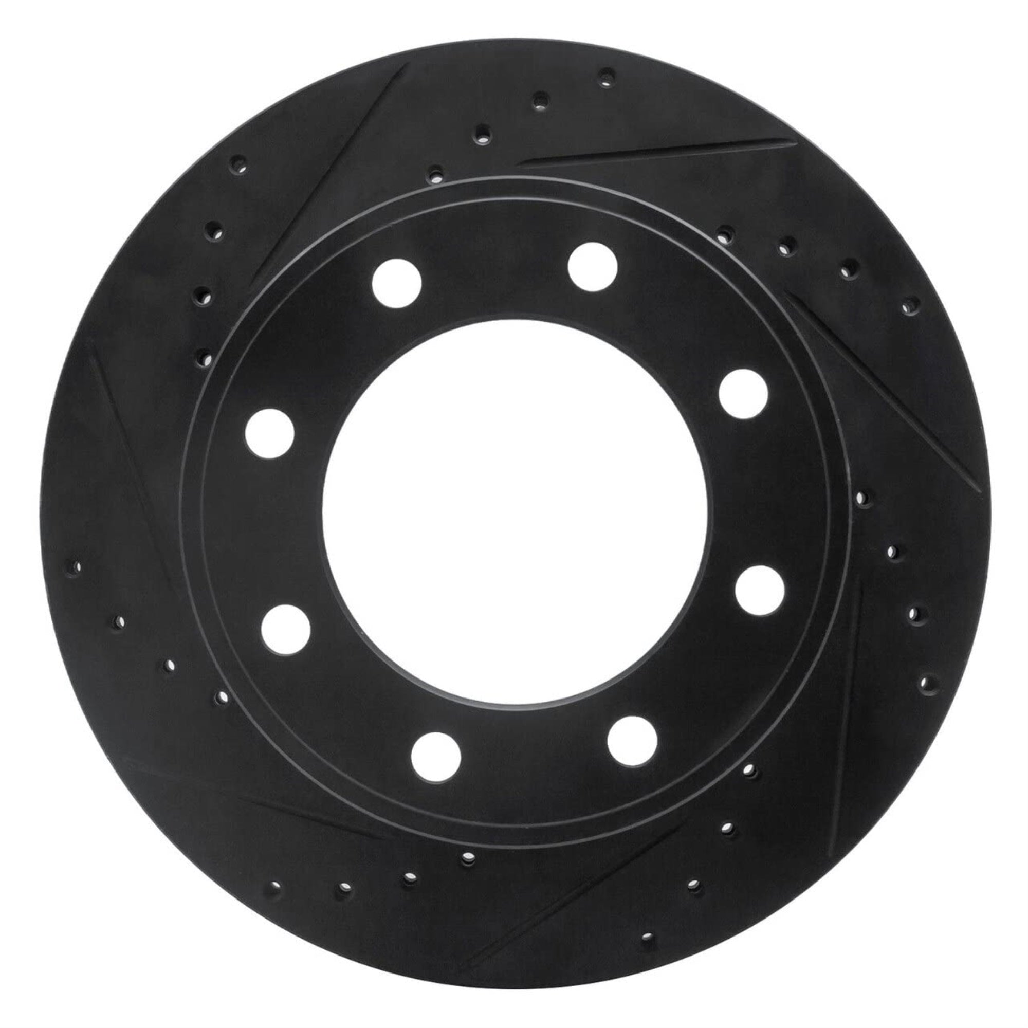 Brake Rotor - Drilled and Slotted - Black 633-54199L