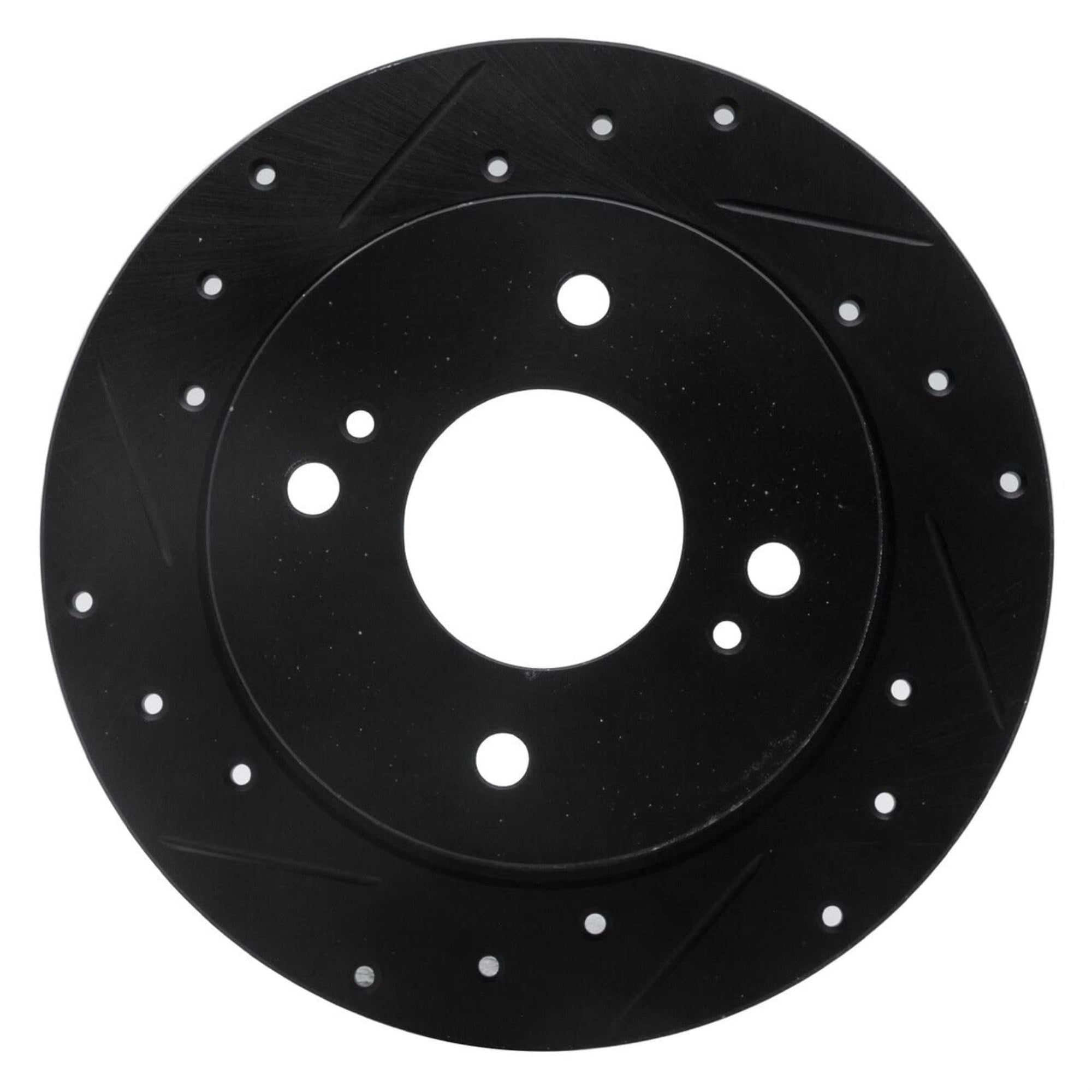 Brake Rotor - Drilled And Slotted - Black 633-67029L