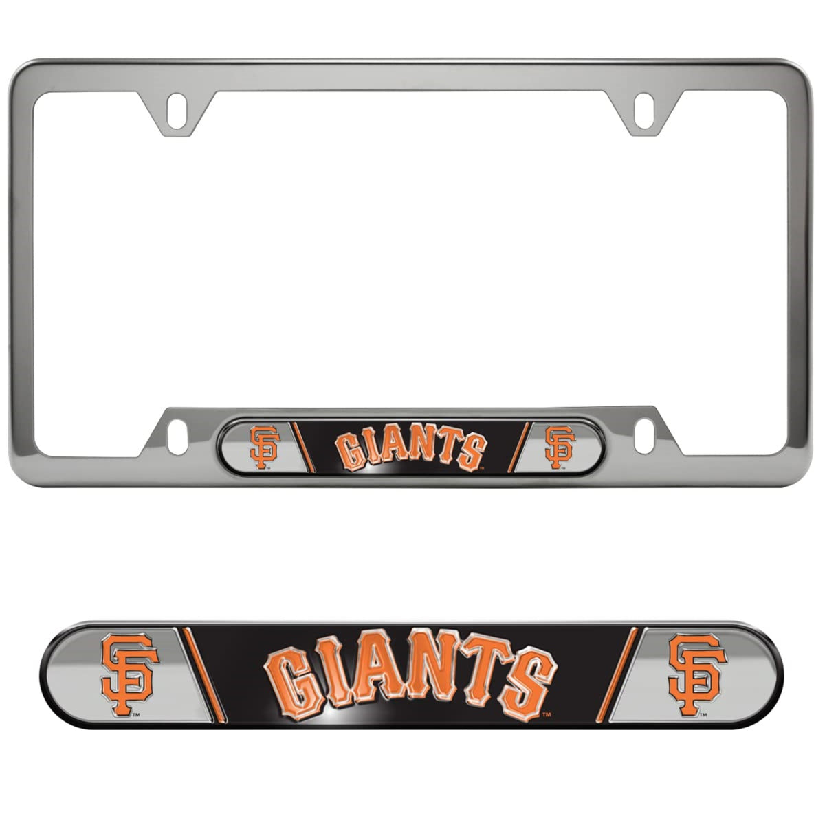 San Francisco Giants Embossed License Plate Frame, 6.25In X 12.25In
