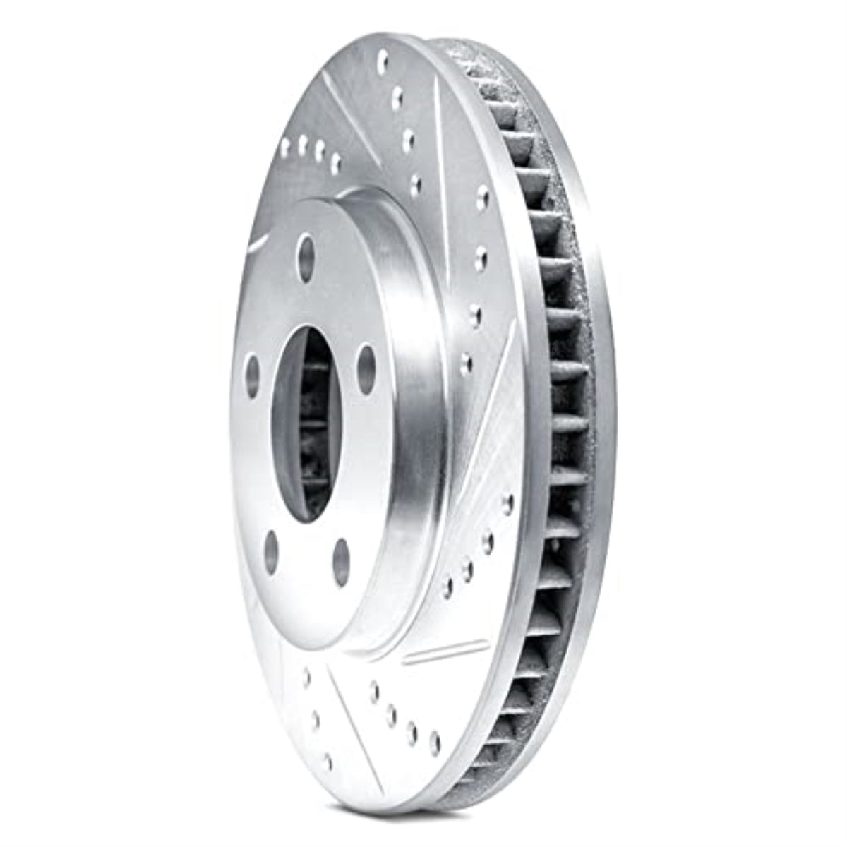 Brake Rotor - Drilled And Slotted - Black 633-76063D