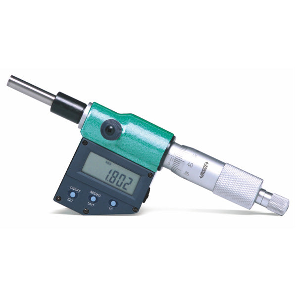 6354-25W Electronic Micrometer Head, 0-1/0-25Mm, Plain Stem